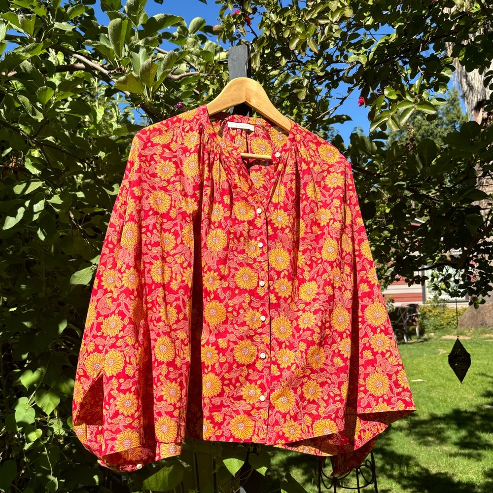 Doen Jane top sz Small in desert blooms